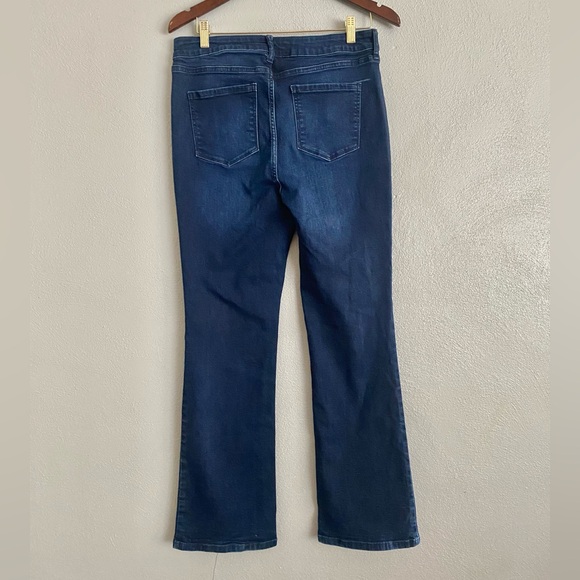Nine West Women’s Jeans Size 12 Bootcut Dark Denim High Rise - Picture 4 of 7